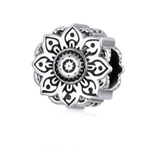 925 Sterling Silver Lotus Charm